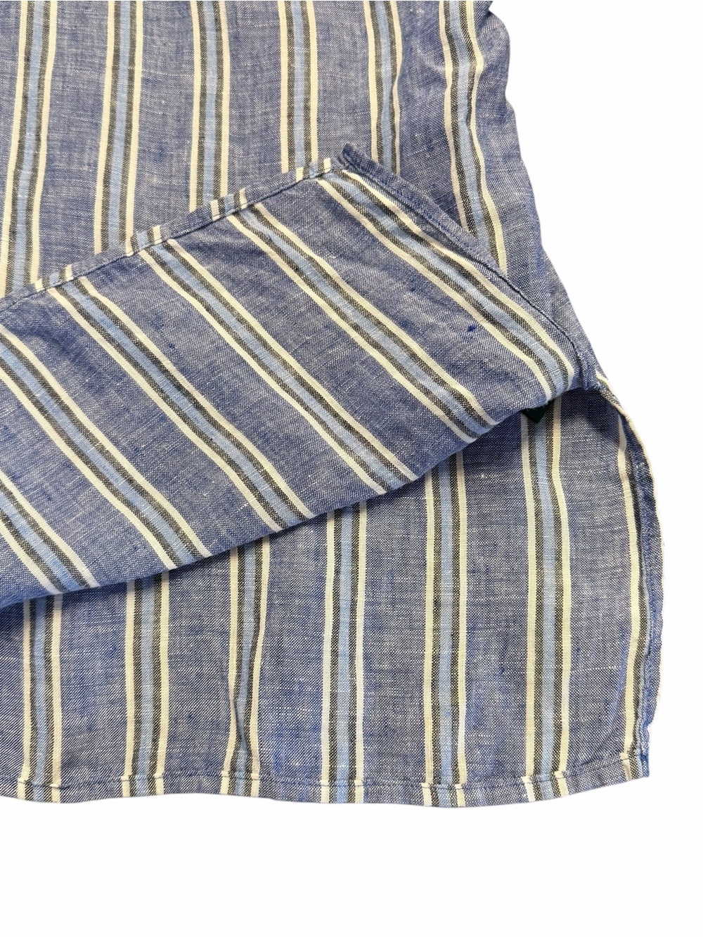Lauren Ralph Lauren Oversized Striped Linen Tunic Top Sz 3X Coastal Breathable - Picture 7 of 10